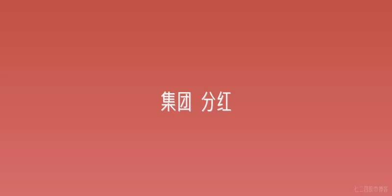 集团 分红