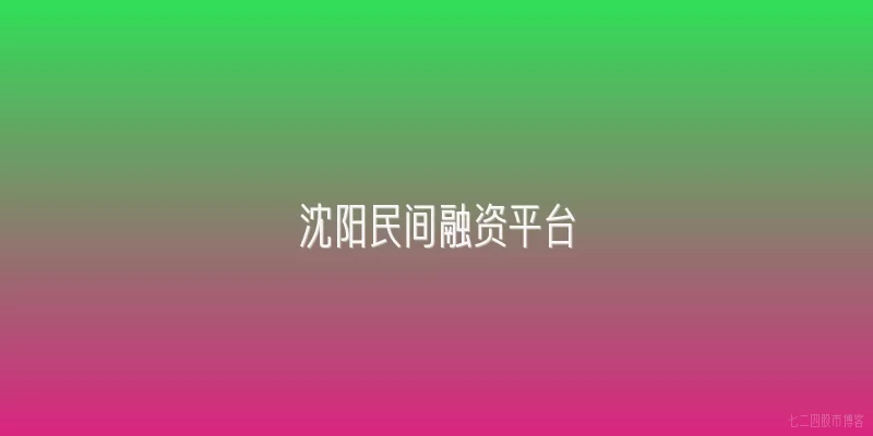 沈阳民间融资平台